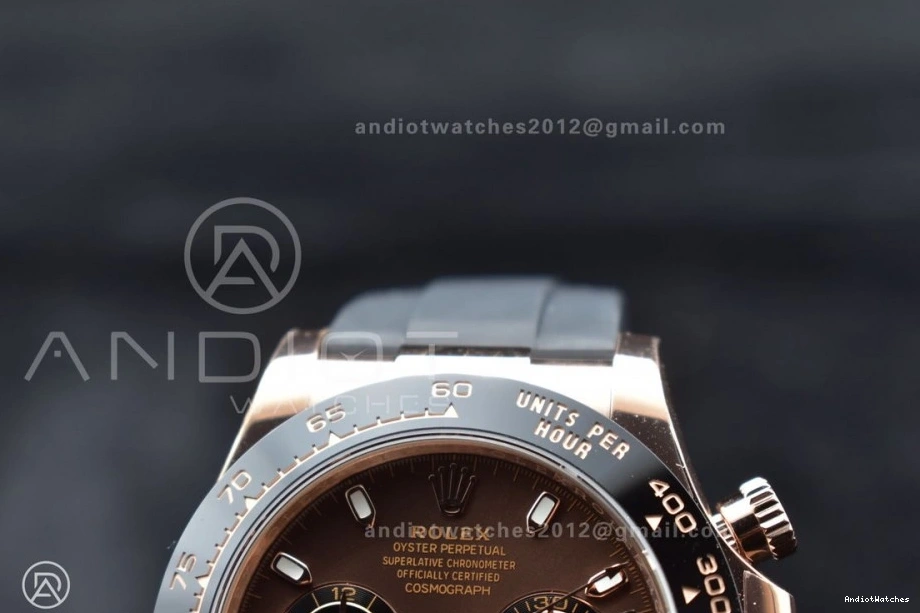 ModernLook Dial Best 1:1 Strap Brown on SA 116515 Edition 760 Oysterflex Daytona BTF Rubber 0424